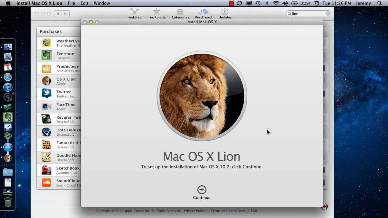 os x lion 10.7 download